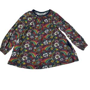 Mini Boden Retro Rainbow Flowers Tunic Top